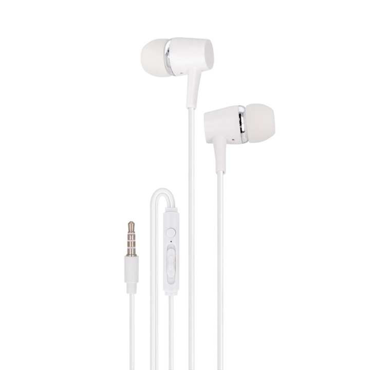 Maxlife MXEP-02 - In-Ear Headphones with Mic, White in the group HOME ELECTRONICS / Audio & Picture / Headphones & Accessories / Headphones at TP E-commerce Nordic AB (38-79273)