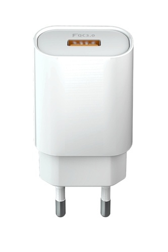 Forever Core - Wall Charger (QC 3.0),18W in the group SMARTPHONE & TABLETS / Chargers & Cables / Wall charger / Wall charger USB at TP E-commerce Nordic AB (38-79356)