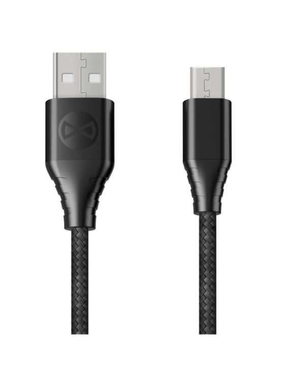 Forever Core - Fast Charge microUSB Synk/laddkabel (3A), 1,5 m in the group SMARTPHONE & TABLETS / Chargers & Cables / Cables / Cables microUSB at TP E-commerce Nordic AB (38-79375)