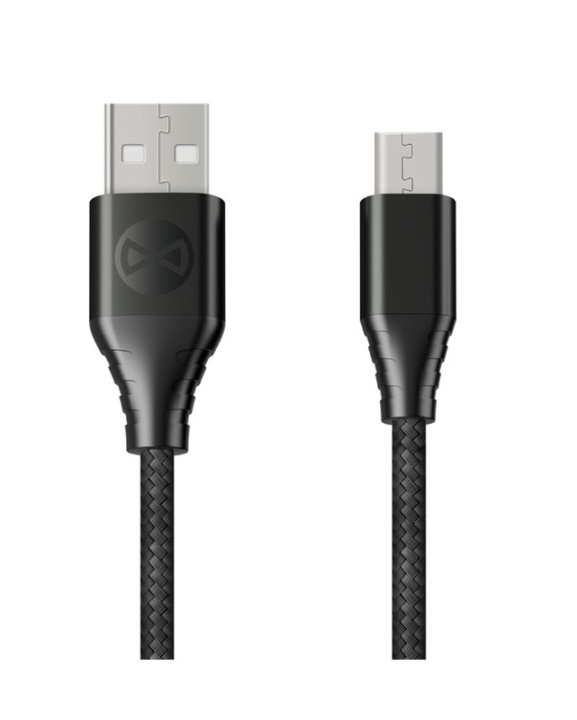 Forever Core - Fast Charge microUSB Sync/Charge Cable (3A), 1.5 m in the group SMARTPHONE & TABLETS / Chargers & Cables / Cables / Cables microUSB at TP E-commerce Nordic AB (38-79375)