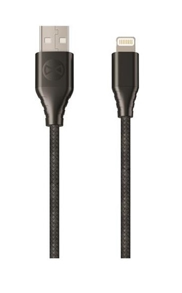 Forever Core - Fast Charge Lightning Sync/Charge Cable (2.4A), 3m in the group SMARTPHONE & TABLETS / Chargers & Cables / Cables / Cables Lightning at TP E-commerce Nordic AB (38-79379)