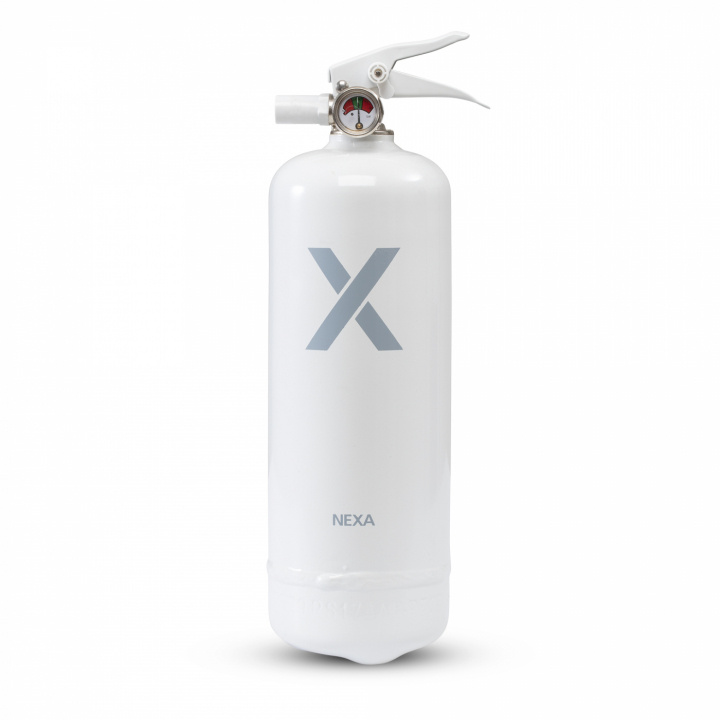 Nexa Fire & Safety Brandsläckare Vit 1kg 8A in the group HOME, HOUSEHOLD & GARDEN / Alarm & Security / Fire, smoke, gas / fire extinguishers at TP E-commerce Nordic AB (38-79485)