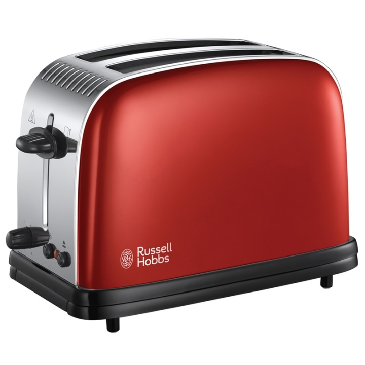 Russell Hobbs Colours Red 2 Slice Toaster in the group HOME, HOUSEHOLD & GARDEN / Household appliances / Toasters & Bread grills / Toasters at TP E-commerce Nordic AB (38-79517)