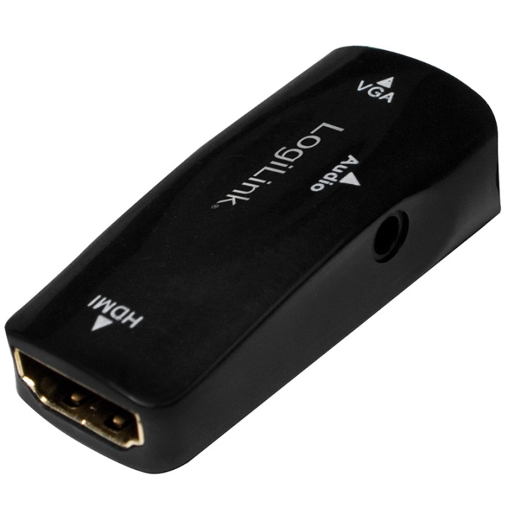 LogiLink HDMI-hona -> VGA-hona + ljud in the group HOME ELECTRONICS / Cables & Adapters / HDMI / Adapters at TP E-commerce Nordic AB (38-79636)