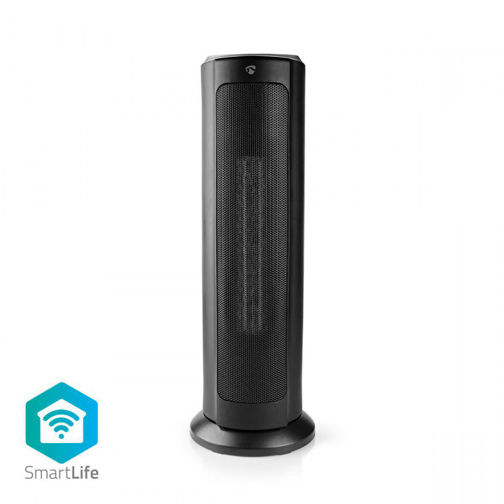Nedis SmartLife Fan Heater | Wi-Fi | 2000 W | 3 Heat Settings | Oscillation | Display | 15 - 35 °C | Android™ / IOS | Black in the group HOME, HOUSEHOLD & GARDEN / Fans & Climate products / Fan heaters at TP E-commerce Nordic AB (38-79735)
