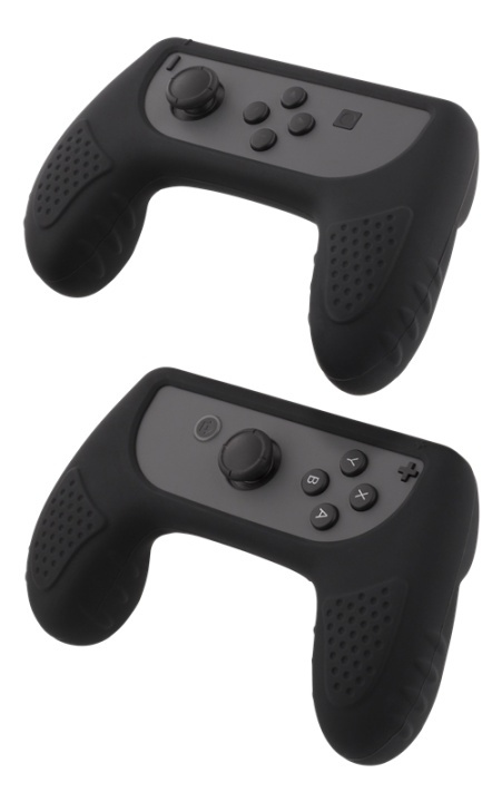 DELTACO GAMING Nintendo Switch Joy-Con silicone grips, black in the group HOME ELECTRONICS / Game consoles & Accessories / Nintendo Switch / Accessories at TP E-commerce Nordic AB (38-80052)