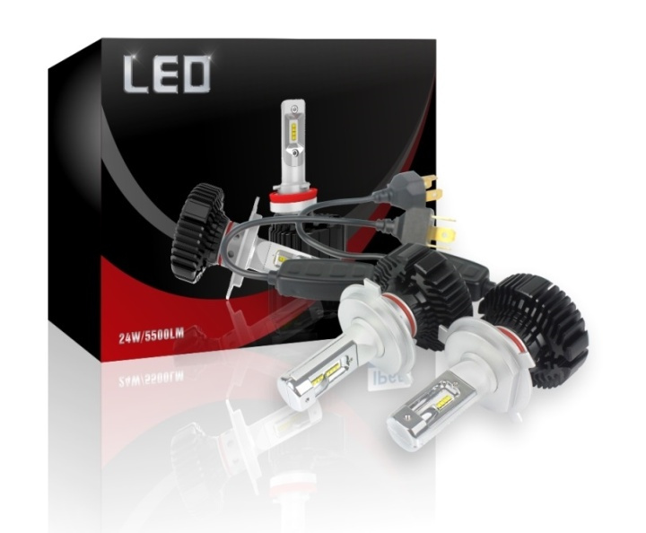 LED-konvertering 7 Plus, H4, 24W/lampa, 5500LM, 2-pack in the group CAR / Car lights / LED Full Beam & Half-light at TP E-commerce Nordic AB (38-80143)