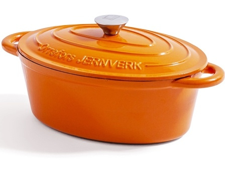 Orrefors Jernverk Gjutjärnsgryta, 3,5 liter, Orange in the group HOME, HOUSEHOLD & GARDEN / Kitchen utensils / Pots & Pans at TP E-commerce Nordic AB (38-80176)