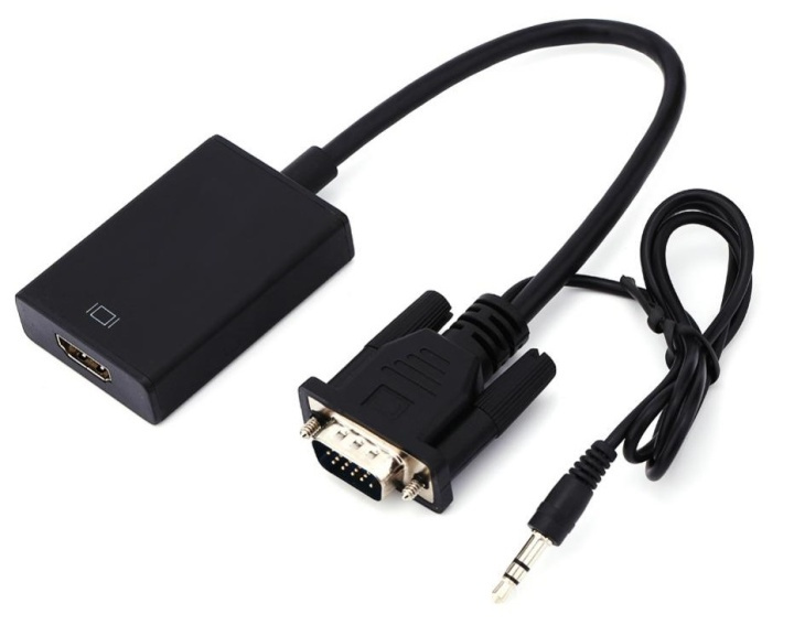 VGA till HDMI med Audio stöd, 1080p in the group HOME ELECTRONICS / Cables & Adapters / HDMI / Adapters at TP E-commerce Nordic AB (38-80520)