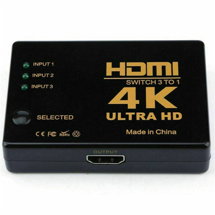 HDMI Switch 3x1 4Kx2K in the group COMPUTERS & PERIPHERALS / Computer cables / Switches at TP E-commerce Nordic AB (38-80523)