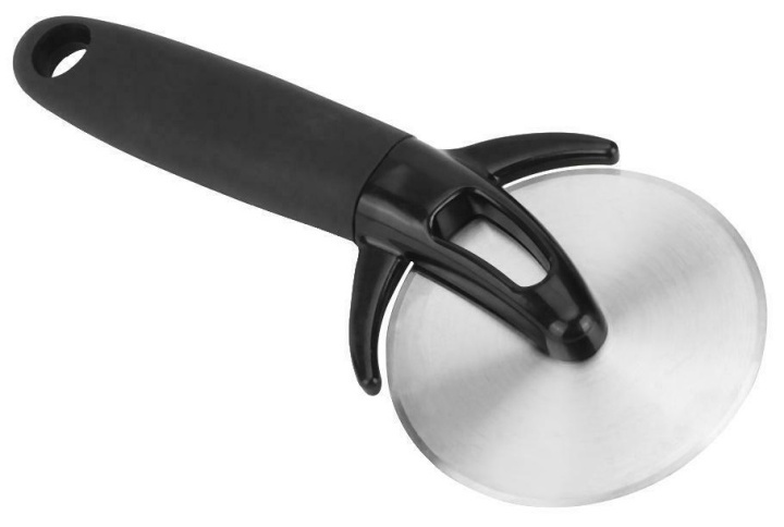 Black pizza slicer in stainless steel in the group HOME, HOUSEHOLD & GARDEN / Kitchen utensils / Other kitchen tools at TP E-commerce Nordic AB (38-80566)