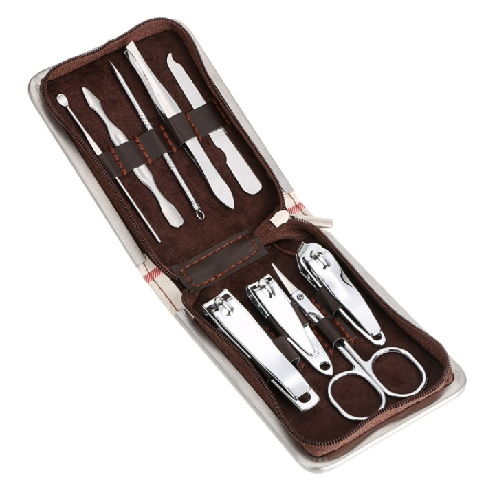 Nail kit with 9 parts in smart bag in the group BEAUTY & HEALTH / Manicure / Pedicure / Nail kit at TP E-commerce Nordic AB (38-80642)