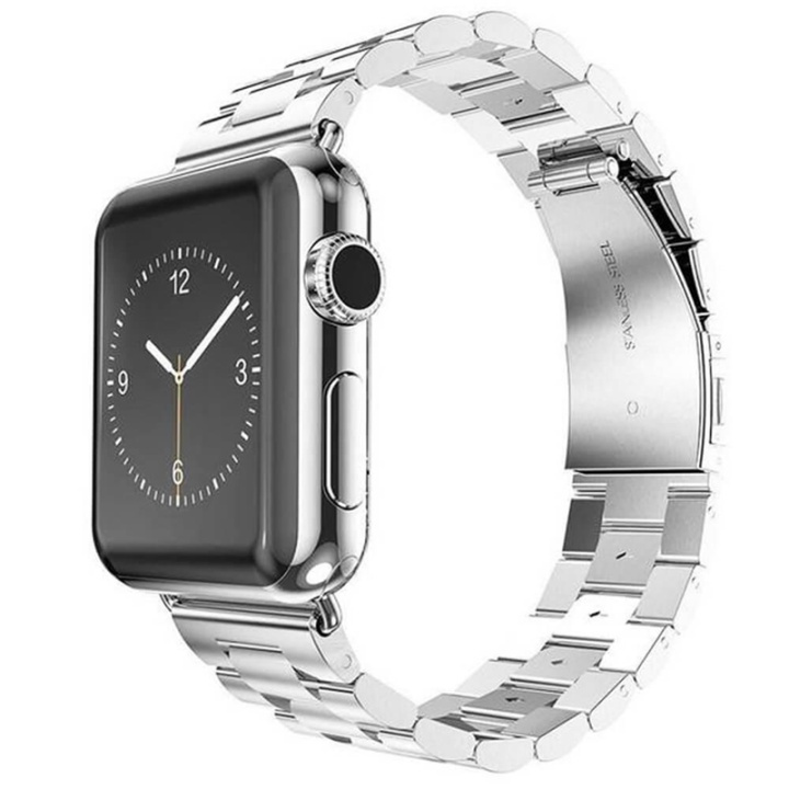 Stainless steel watch band for Apple Watch, 38mm. in the group SMARTPHONE & TABLETS / Excercise, home & leisure / Apple Watch & Accessories / Accessories at TP E-commerce Nordic AB (38-80907)