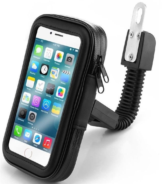 Mobile phone holder for motorcycle, Extra large, Black in the group SMARTPHONE & TABLETS / Other accessories / Docks, Tripods & Holders at TP E-commerce Nordic AB (38-80919)