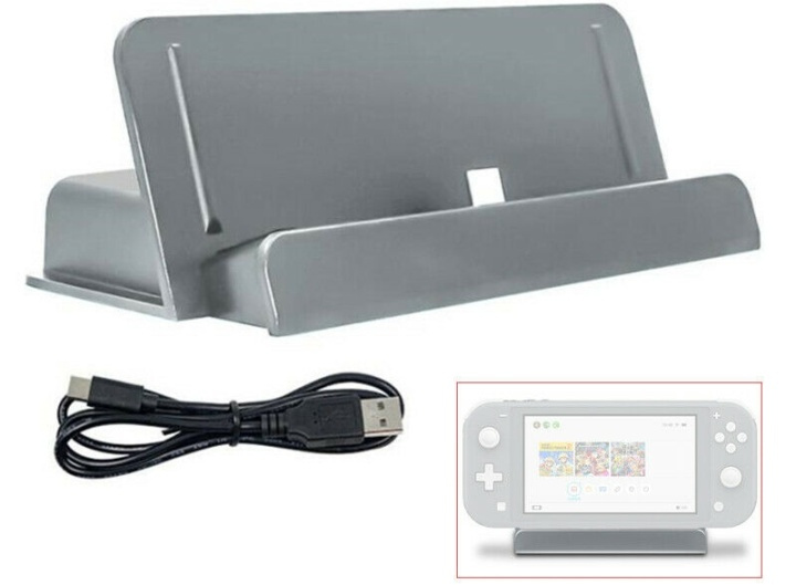 Laddstation till Switch och Switch Lite, Grå in the group HOME ELECTRONICS / Game consoles & Accessories / Nintendo Switch / Accessories at TP E-commerce Nordic AB (38-81071)