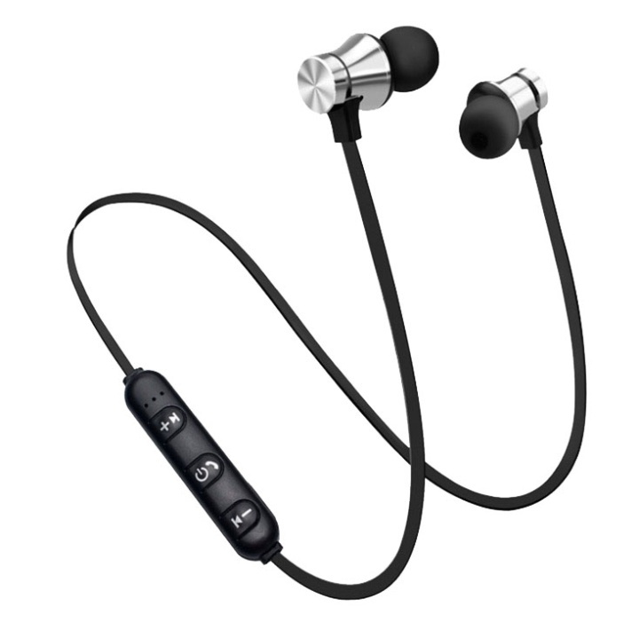 Wireless Bluetooth Headphones, Waterproof, Silver in the group HOME ELECTRONICS / Audio & Picture / Headphones & Accessories / Headphones at TP E-commerce Nordic AB (38-81108)