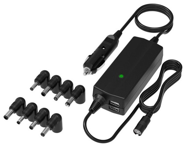 Universal laptop charger for car, 8 connectors. in the group CAR / Car accessories / 12 volts-accessories at TP E-commerce Nordic AB (38-81199)
