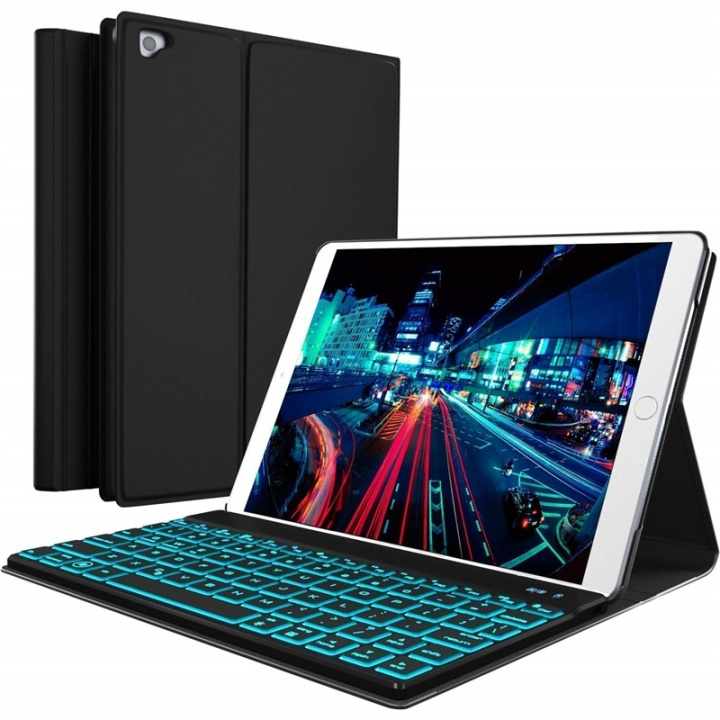 Backlit keyboard case for iPad mini 4/5, Black in the group SMARTPHONE & TABLETS / Tablet cases / Apple iPad at TP E-commerce Nordic AB (38-81203)