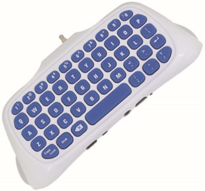 Keyboard for Playstation 4 controller, White in the group HOME ELECTRONICS / Game consoles & Accessories / Sony PlayStation 4 / Accessories at TP E-commerce Nordic AB (38-81227)