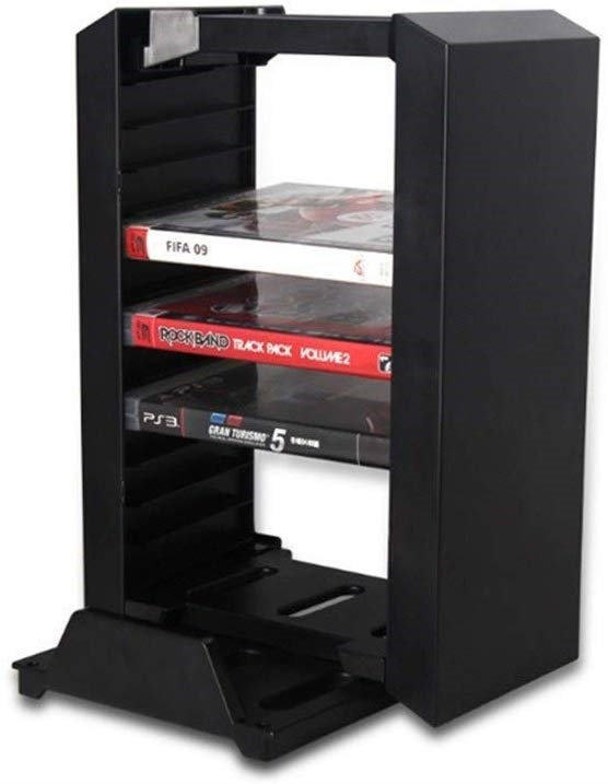Multifunctional storage stand for PS4, Black in the group HOME ELECTRONICS / Game consoles & Accessories / Sony PlayStation 4 at TP E-commerce Nordic AB (38-81229)