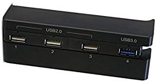 USB-hub, 4 portar, till PS 4 Slim in the group HOME ELECTRONICS / Game consoles & Accessories / Sony PlayStation 4 at TP E-commerce Nordic AB (38-81232)