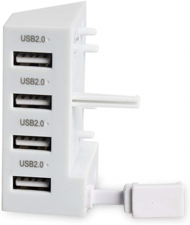 USB-Hub, 4 portar till Xbox One S, vit in the group HOME ELECTRONICS / Game consoles & Accessories / Xbox One at TP E-commerce Nordic AB (38-81248)