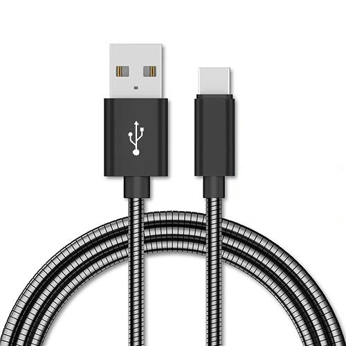 NORDIQZENZ USB-C cable, Silver, 1m in the group SMARTPHONE & TABLETS / Chargers & Cables / Cables / Cables Type C at TP E-commerce Nordic AB (38-81352)