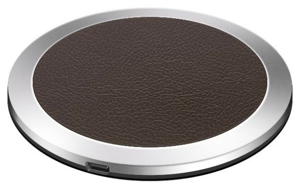 Leatherette Qi charger with fast charging in the group SMARTPHONE & TABLETS / Chargers & Cables / Wireless Qi chargers at TP E-commerce Nordic AB (38-81442)