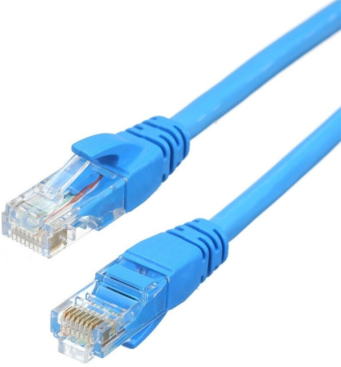 NORDIQZENZ Nätverkskabel UTP RJ45 Cat6 30cm, Blå in the group COMPUTERS & PERIPHERALS / Computer cables / Network cables / Cat6 at TP E-commerce Nordic AB (38-81465)