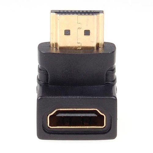 NORDIQZENZ Adapter HDMI female to angled HDMI male in the group HOME ELECTRONICS / Cables & Adapters / HDMI / Adapters at TP E-commerce Nordic AB (38-81483)