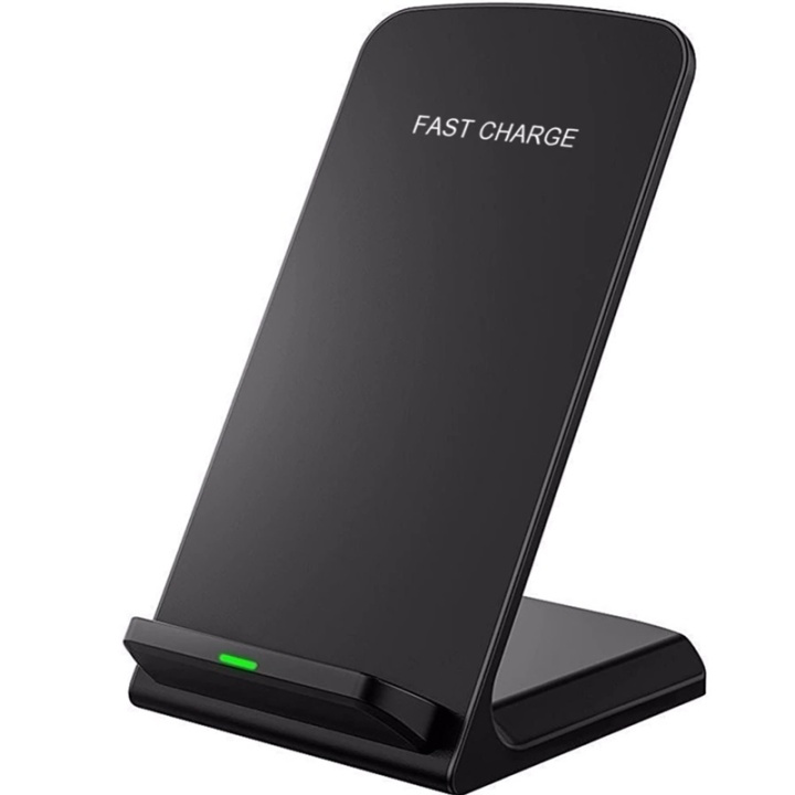 Wireless Qi Charging Stand, Black in the group SMARTPHONE & TABLETS / Chargers & Cables / Wireless Qi chargers at TP E-commerce Nordic AB (38-81493)