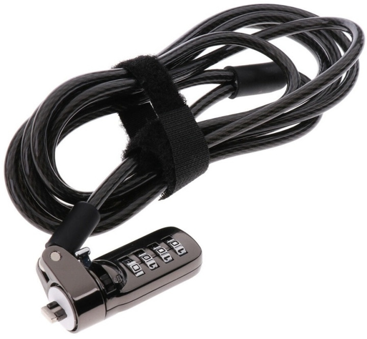 Universal computer lock with code lock, 1,9m in the group COMPUTERS & PERIPHERALS / Computer accessories / Other at TP E-commerce Nordic AB (38-81523)