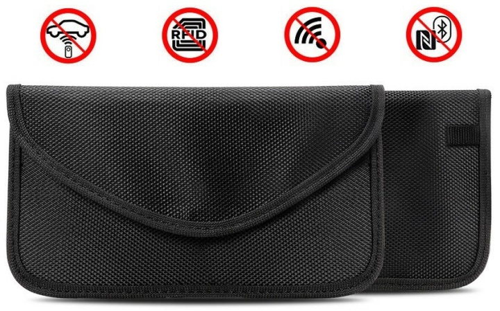 Black bag with RFID protection for cards, phone, car keys, etc. in the group Sport, leisure & Hobby / Fun stuff / Smart home at TP E-commerce Nordic AB (38-81527)