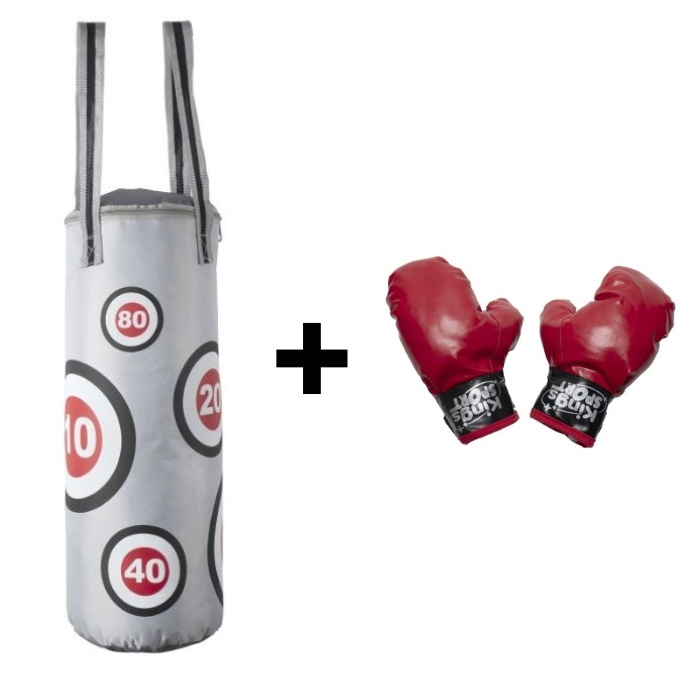 Boxing bag with boxing gloves in the group TOYS, KIDS & BABY PRODUCTS / Outdoor toys / Sport & Games at TP E-commerce Nordic AB (38-81532)