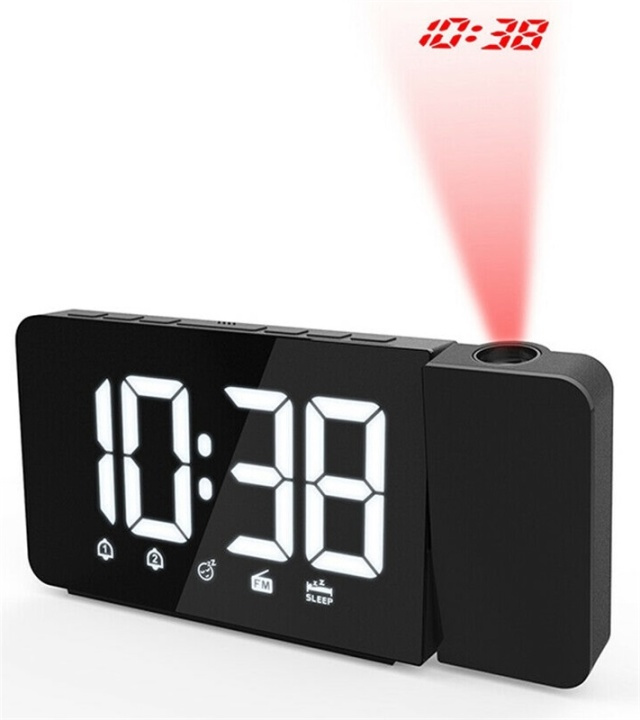 Väckarklocka med projektion och LED-display in the group HOME, HOUSEHOLD & GARDEN / Watches & Counters / Alarmclocks at TP E-commerce Nordic AB (38-81534)