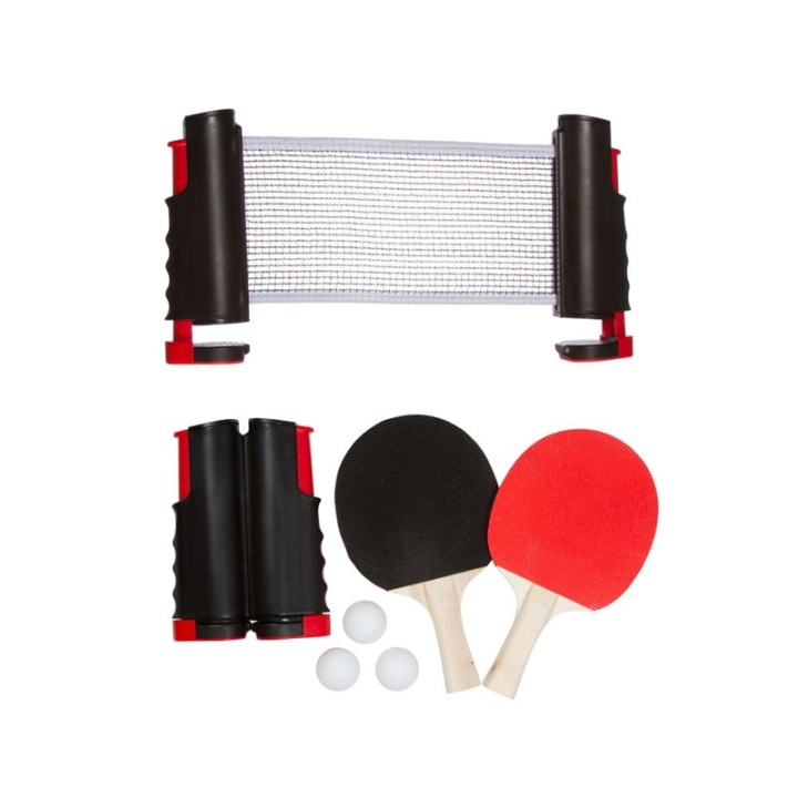 Portabelt pingisset inkl. nät, 3st bollar och 2st racketar in the group TOYS, KIDS & BABY PRODUCTS / Outdoor toys / Sport & Games at TP E-commerce Nordic AB (38-81550)