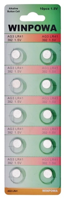10-pack AG3/LR41/392 Button cell battery in the group HOME ELECTRONICS / Batteries & Chargers / Batteries / Button cell at TP E-commerce Nordic AB (38-81563)