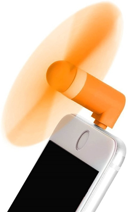 Fan for iPhone with Lightning - Orange in the group SMARTPHONE & TABLETS / Other accessories / Gadgets at TP E-commerce Nordic AB (38-81580)