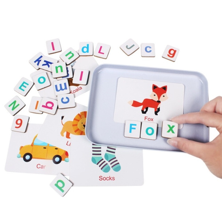 Magnetic box with animals and letters in the group TOYS, KIDS & BABY PRODUCTS / Toys / Draw & Count at TP E-commerce Nordic AB (38-81588)