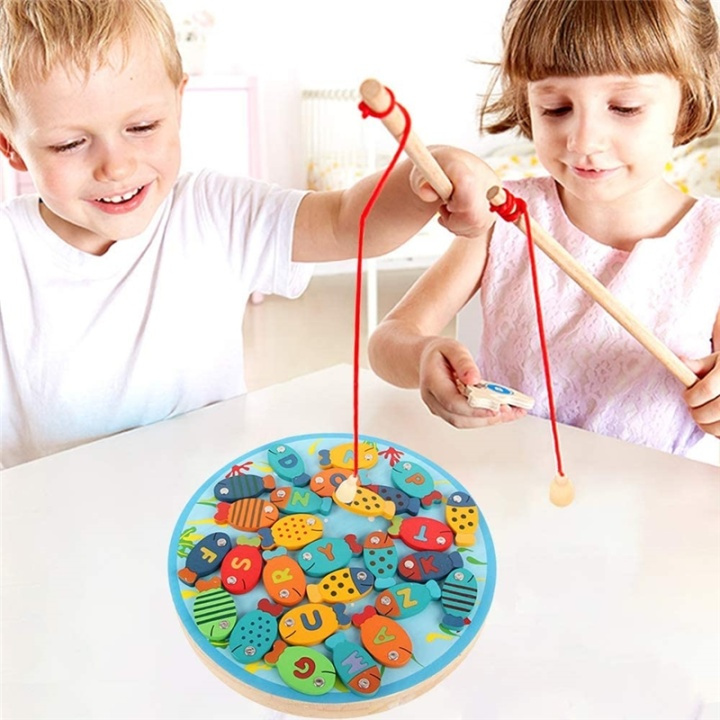 Magnetic Wooden Fish Game in the group TOYS, KIDS & BABY PRODUCTS / Games / Children\'s games at TP E-commerce Nordic AB (38-81591)