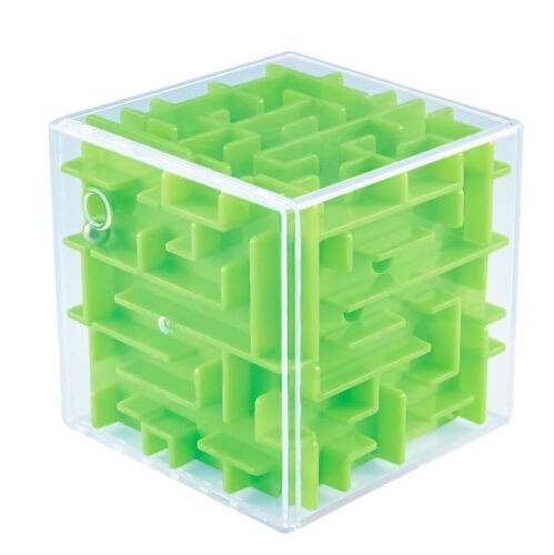 Labyrinth game in cube, Green in the group TOYS, KIDS & BABY PRODUCTS / Toys / Toys at TP E-commerce Nordic AB (38-81615)