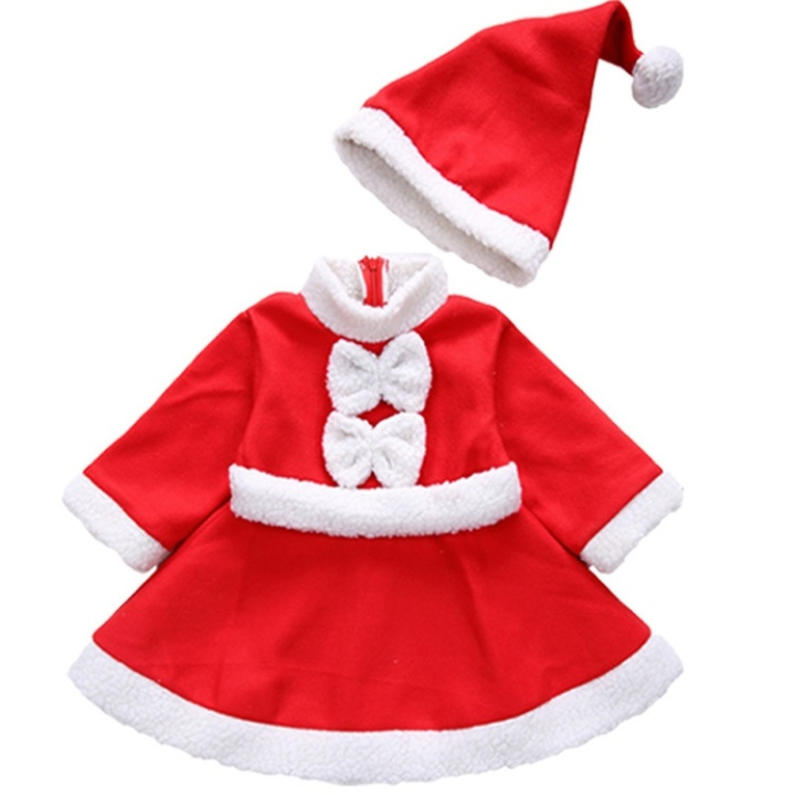 Santa dress with Santa hat, 2-4 years in the group TOYS, KIDS & BABY PRODUCTS / Toys / Masquerade costumes at TP E-commerce Nordic AB (38-81620)