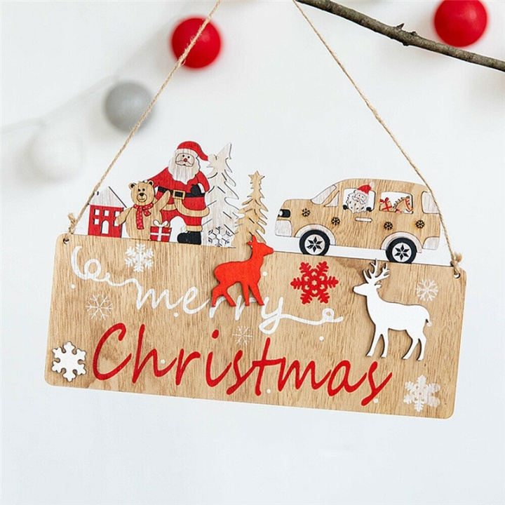 Door sign with Christmas motif in the group HOME, HOUSEHOLD & GARDEN / Interior / Christmas decorations at TP E-commerce Nordic AB (38-81625)