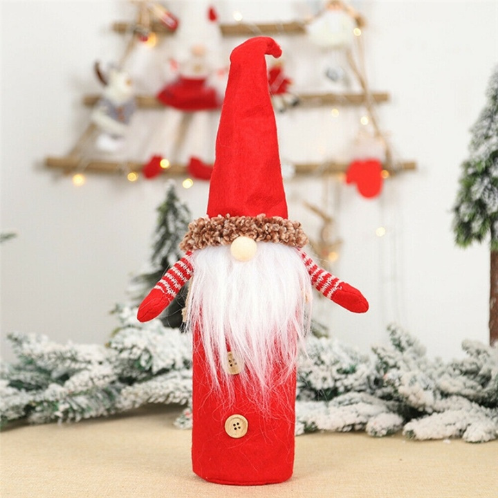Decorative Santa costume for the wine bottle in the group HOME, HOUSEHOLD & GARDEN / Interior / Christmas decorations at TP E-commerce Nordic AB (38-81627)