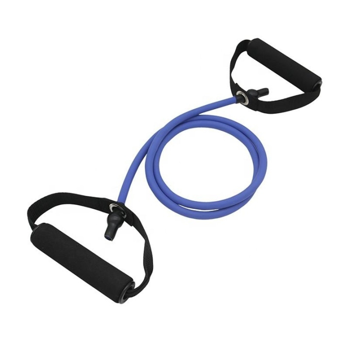 Resistance band/Rubber band with handle, Blue in the group Sport, leisure & Hobby / Exercise equipment / Exercise accessories at TP E-commerce Nordic AB (38-81689)