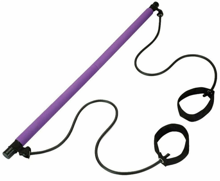 Resistanceband med stång, Lila in the group Sport, leisure & Hobby / Exercise equipment / Exercise accessories at TP E-commerce Nordic AB (38-81690)