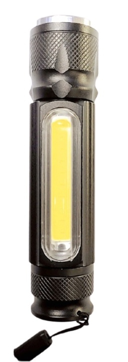 Flashlight with LED lighting on the side, Black in the group Sport, leisure & Hobby / Flashlights & Head lamps / Flashlights at TP E-commerce Nordic AB (38-81706)