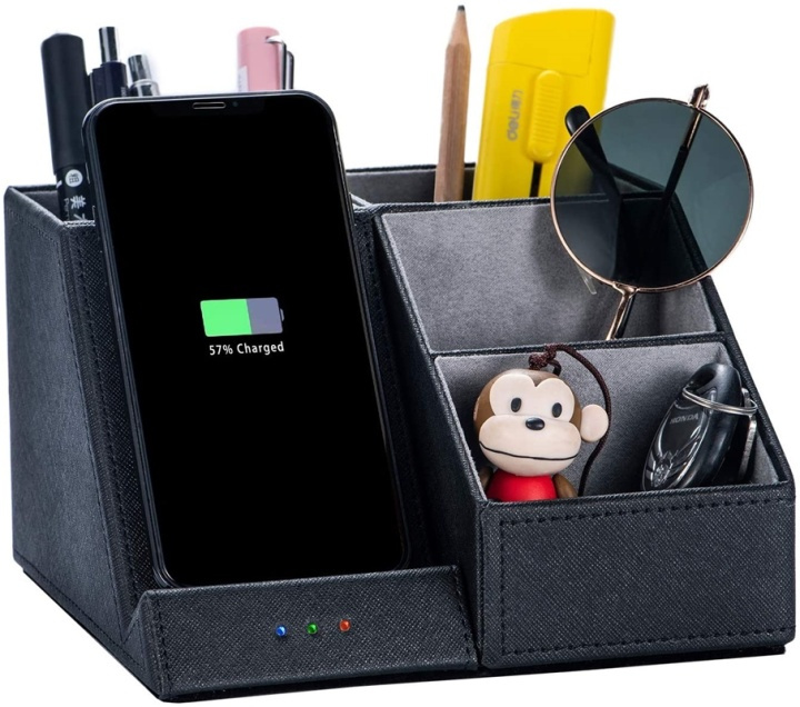 Wireless Qi charging, Desktop organizer stand in the group SMARTPHONE & TABLETS / Chargers & Cables / Wireless Qi chargers at TP E-commerce Nordic AB (38-81721)