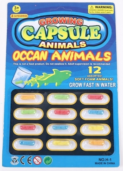Magic Growing Capsules, 12-Pack - Sea Animals in the group TOYS, KIDS & BABY PRODUCTS / Toys / Experiment & DIY at TP E-commerce Nordic AB (38-81777)