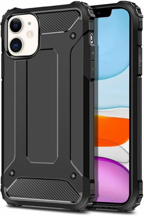 Shock-resistant Armor case for iPhone 12 mini, Black in the group SMARTPHONE & TABLETS / Phone cases / Apple / iPhone 12 Mini / Cases at TP E-commerce Nordic AB (38-81829)